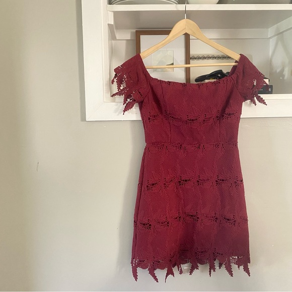 Astr Dresses & Skirts - • astr valentina off the shoulder lace dress •